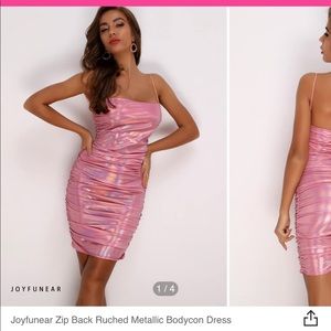 Shein Metallic Mini Dress